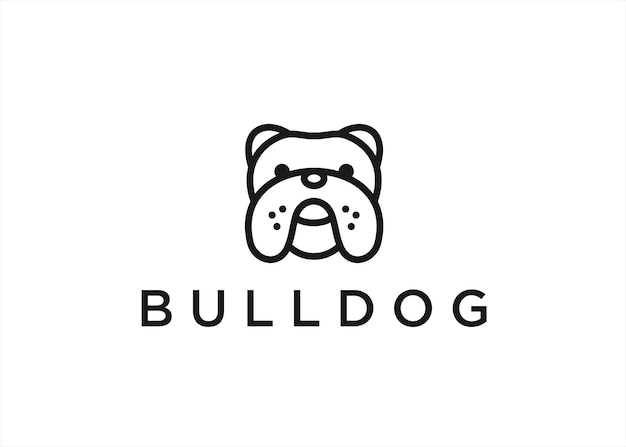 bulldog logo ontwerp vectorillustratie