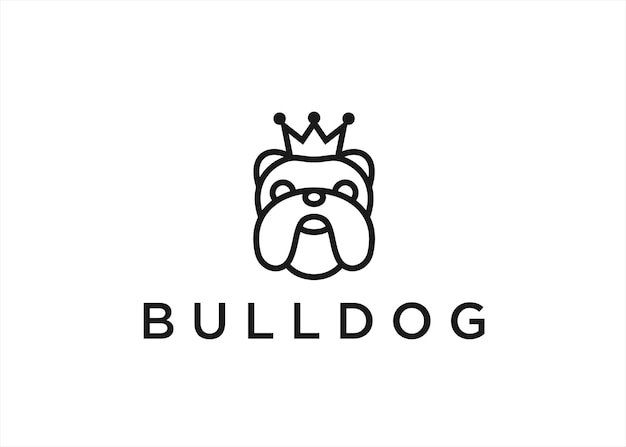 bulldog logo ontwerp vectorillustratie