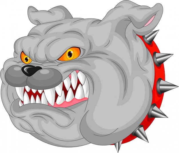 Bulldog mascot cartoon