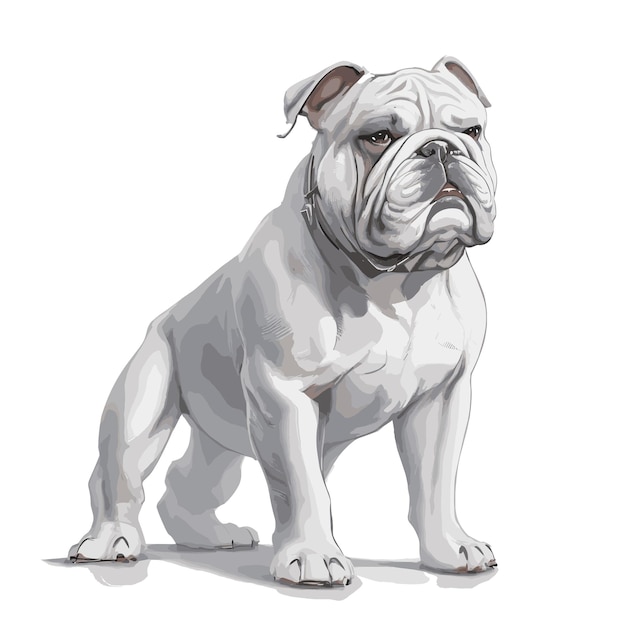 Vector bulldog mascot vector illustratie bewerkbare grafiek hoogwaardigheid