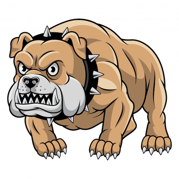 Vector bulldog mascot vector illustration