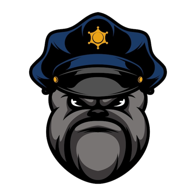 Vector bulldog police desi