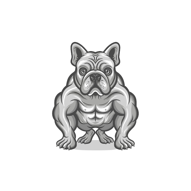 Vector bulldog vector art illustratie