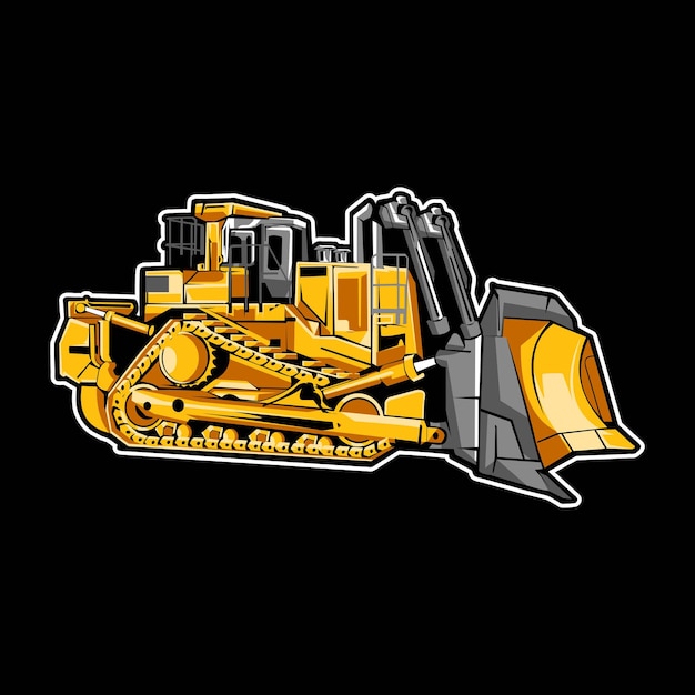 Bulldozer Construction Equipment Vector