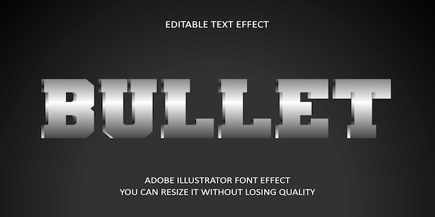 Bullet   Editable text Effect