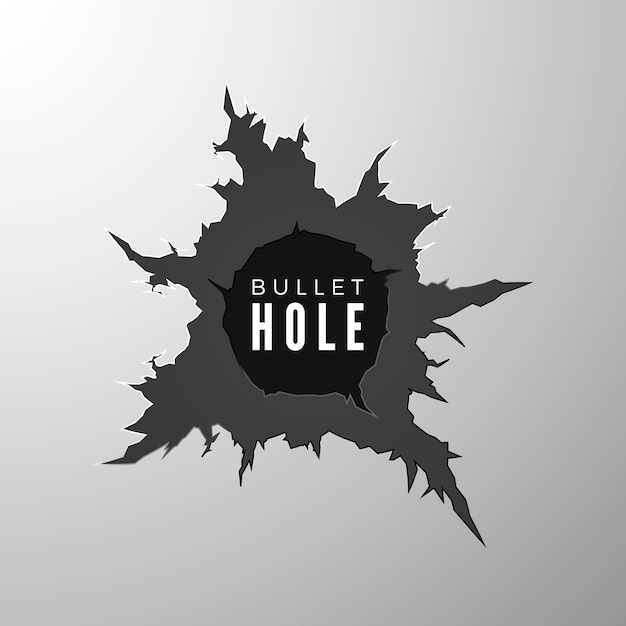 Bullet hole banner afbeelding