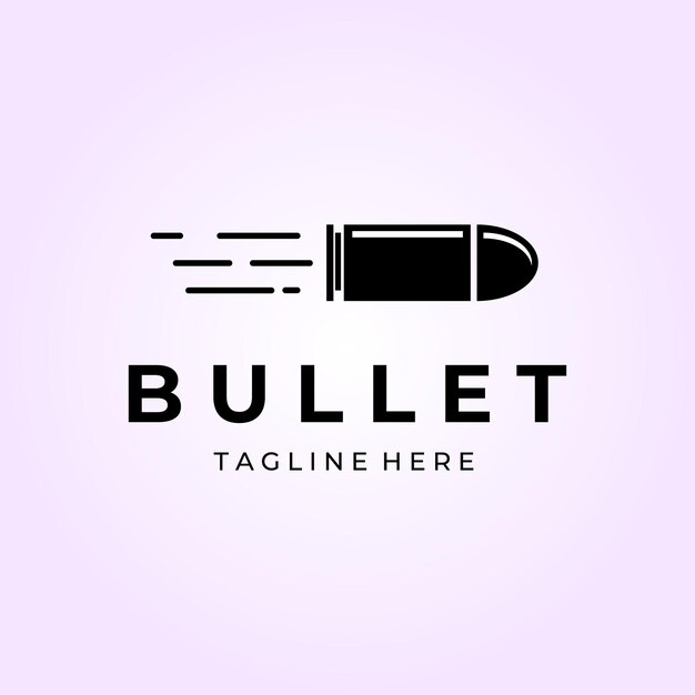 Vector bullet icon logo vintage vector illustration design