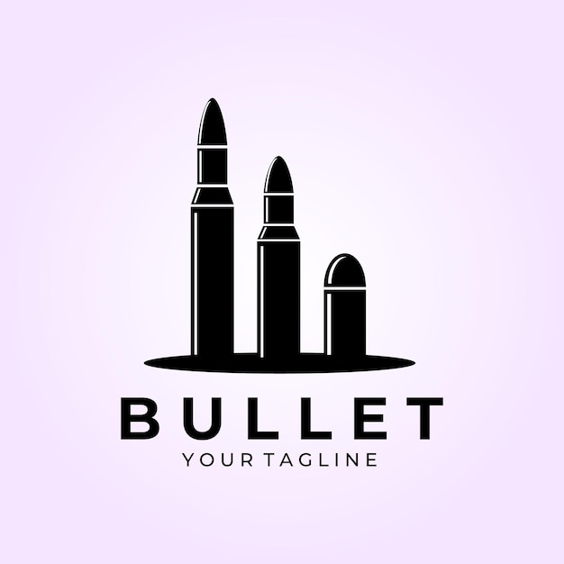 Bullet icon logo vintage vector illustration design