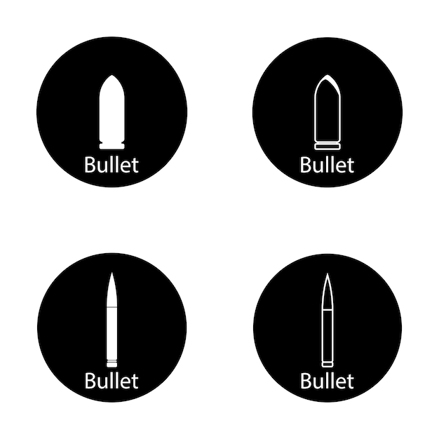 Bullet icon vector template illustration logo design