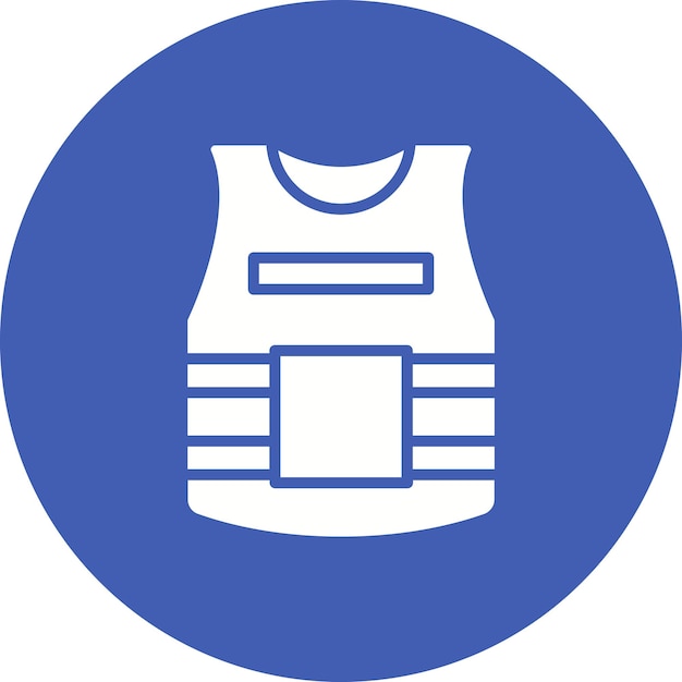 Bullet Proof Vest Vector Illustration Style