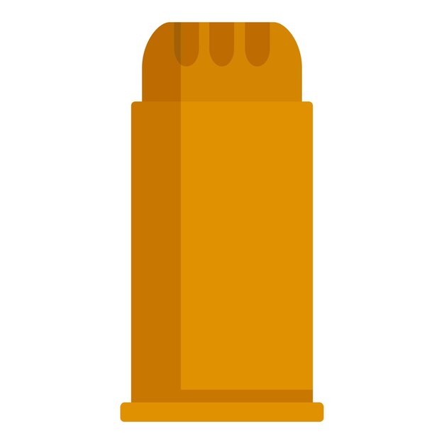 Bullet shell icon flat illustration of bullet shell vector icon for web design