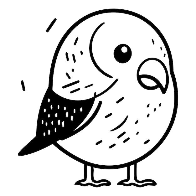 Bullfinch met de hand getekende vectorillustratie geïsoleerd op witte achtergrond