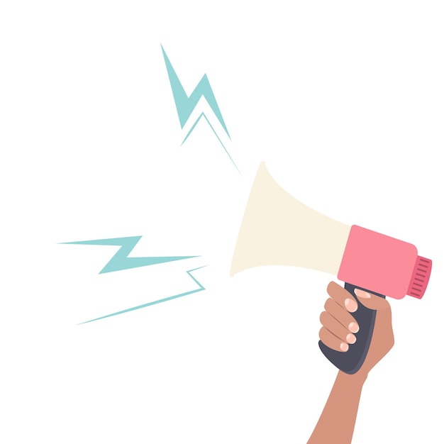 Bullhorn Megaphone isolated vector illustration graphic icon