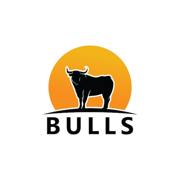 Bulls Logo Template Design Vector