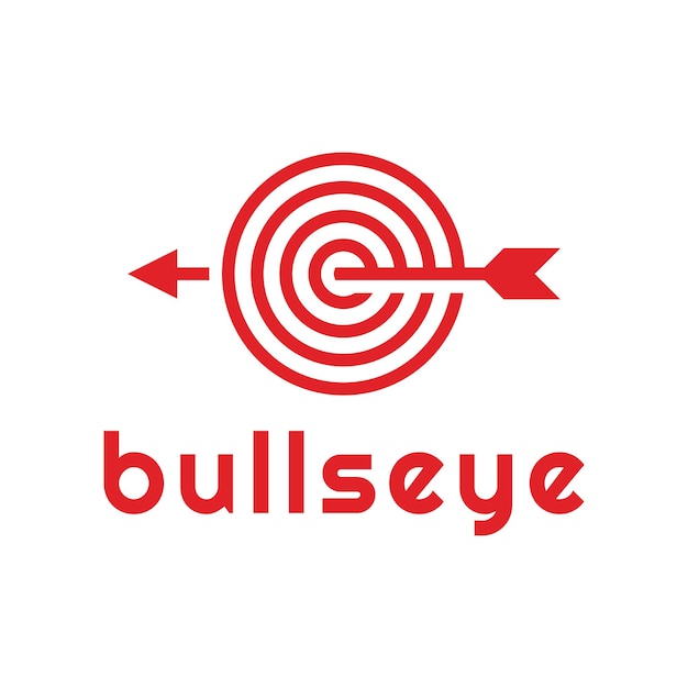 Bullseye of op doel logo-ontwerp