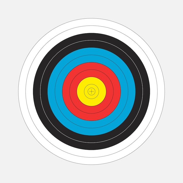 Vector bullseye target illustration design