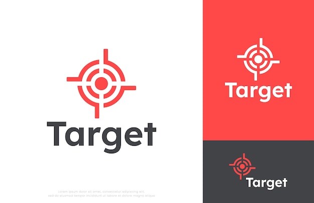 Design del logo bersaglio bullseye