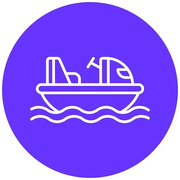 Bumper Boats Icon Style