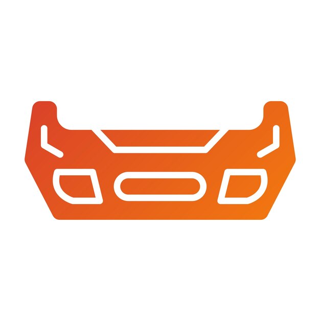 Vector bumper icon style