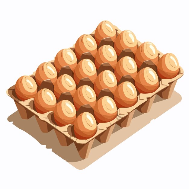 a bunch of eggs in a tray with one that says eggs