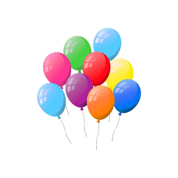Bunch of flat helium balloons