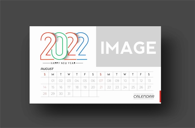 Bundel of happy new year 2022 calendar - new year holiday design elements for holiday cards, calendar banner poster for decorations, vector illustration background.