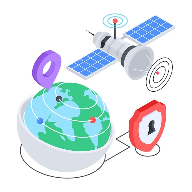 Vector bundel van iot-isometrisch icoon