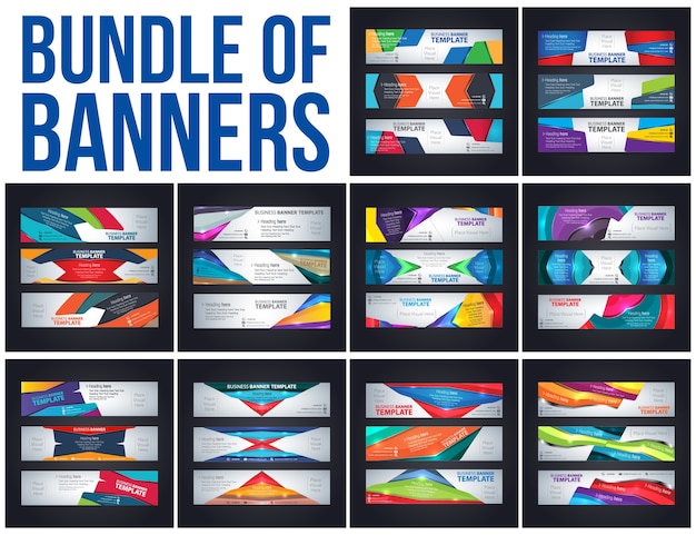 Vector bundle of banners