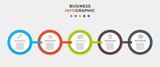 Bundle business infographics set with process diagram flow chart info graph