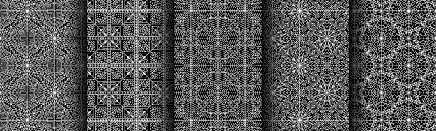 связка коллекция узор черно-белая геометрическая современная ткань батик