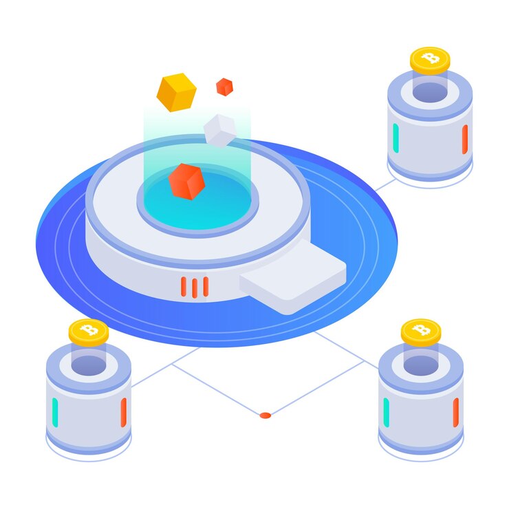 Vector bundle of data insights isometric style icons