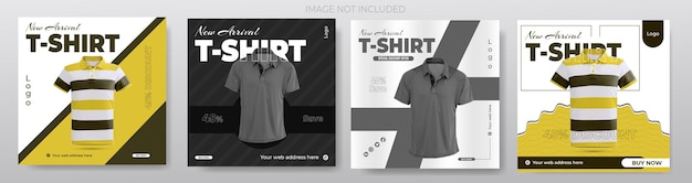 Vettore bundle di moderno editabile eye catching fashion sale social media post web banner template