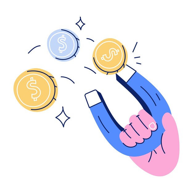 Vettore bundle of finance doodle icon