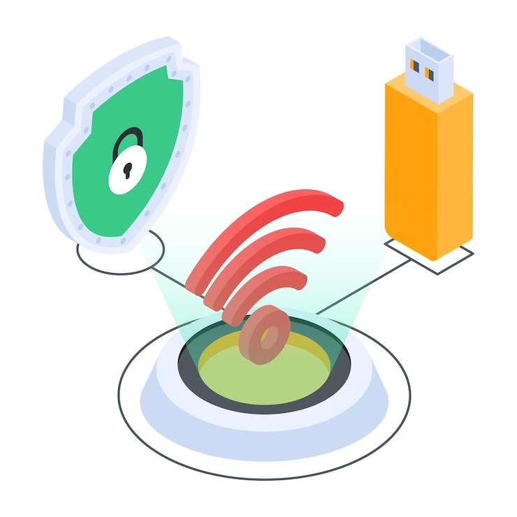 Vector bundle of iot isometric icon