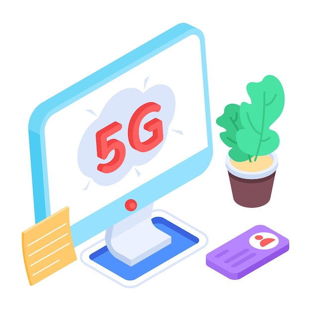 Bundle of IOT Isometric Icon