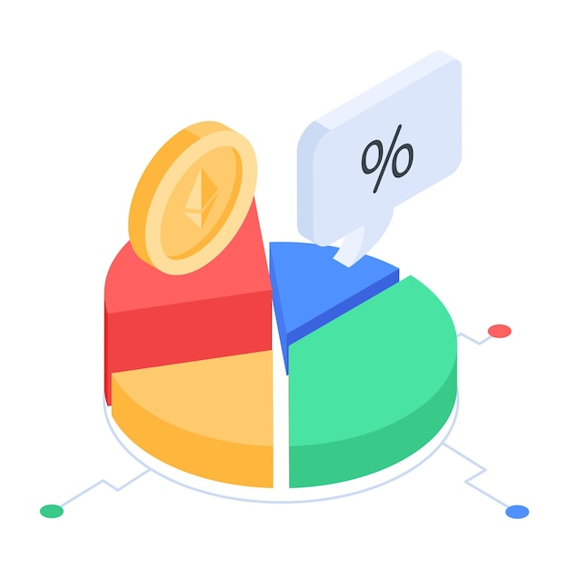 벡터 cryptocurrency 아이소메트릭 아이콘 번들