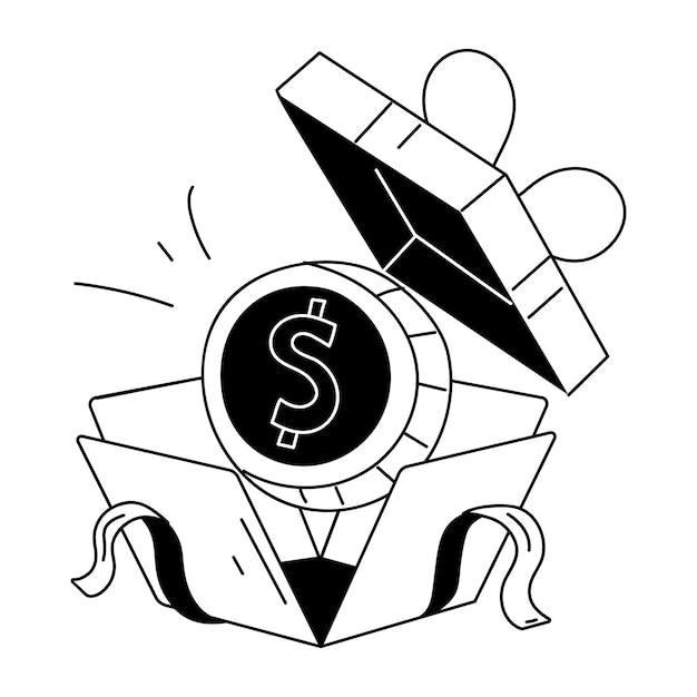 Bundle of payment and investment doodle icon