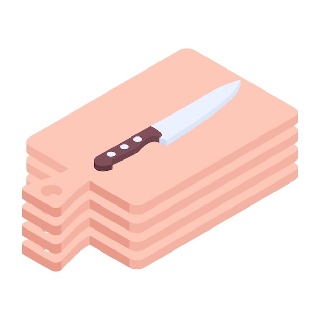 Bundle of restaurant and bakery isometric icons