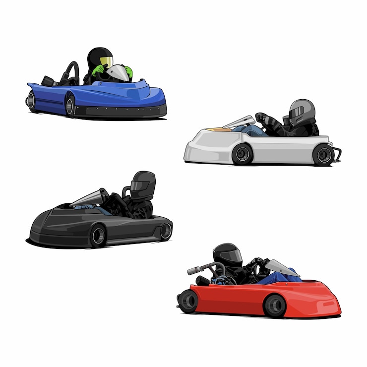 Vector bundle set go kart vector