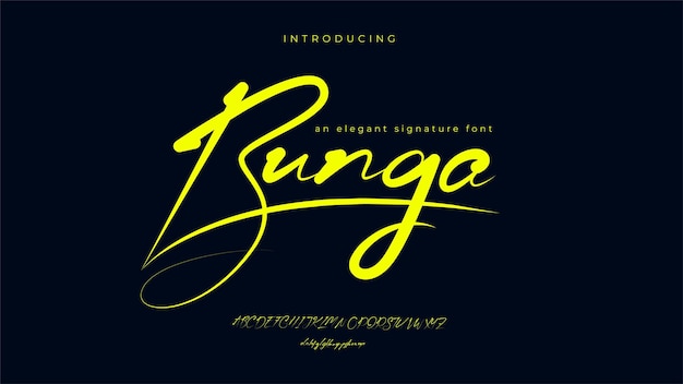 Bunga An Elegant Signature Font