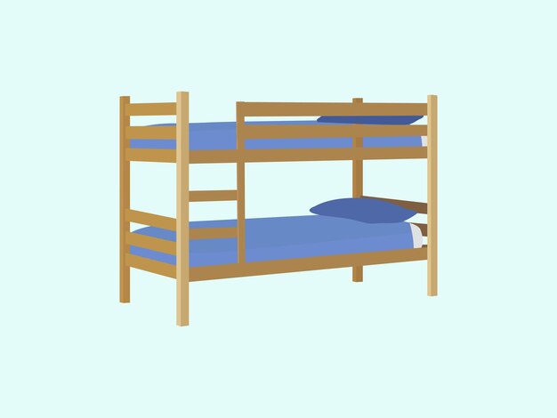 Cornice del letto a due piani mobili da camera da letto per bambini