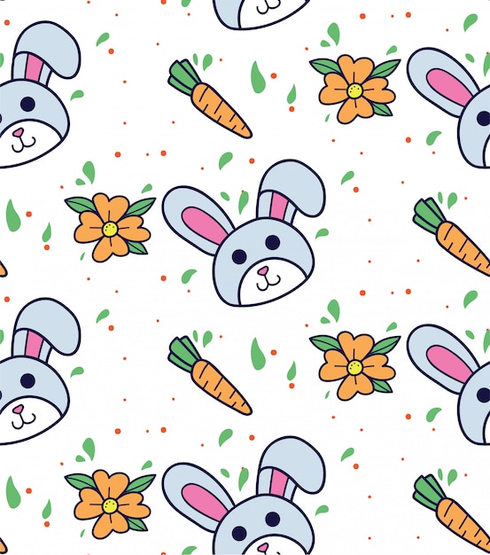 Кролик и морковь фон