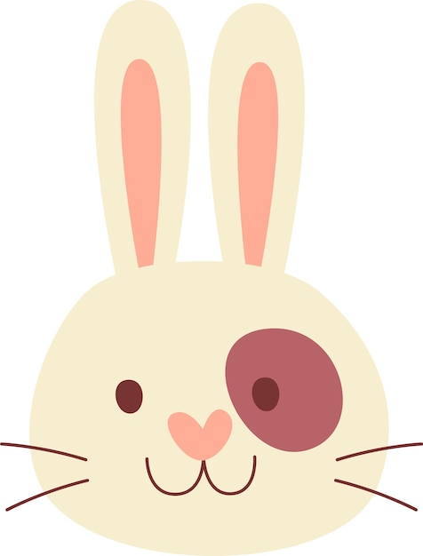 Vector bunny animal face