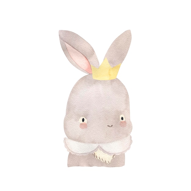 Bunny aquarel illustratie voor kinderen