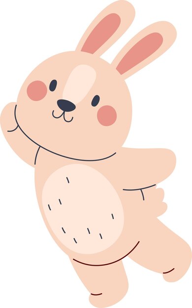 Vector bunny baby animal