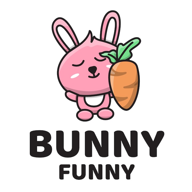 Bunny Funny Cute Logo 