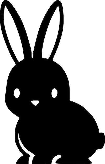 Bunny High Quality Vector Logo Vector illustratie ideaal voor Tshirt grafiek