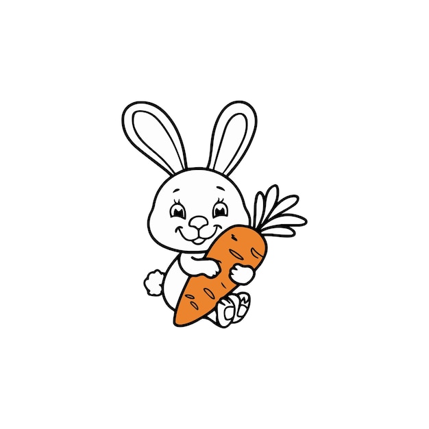 ハートを抱いたウサギと書かれたハートを持ったウサギ