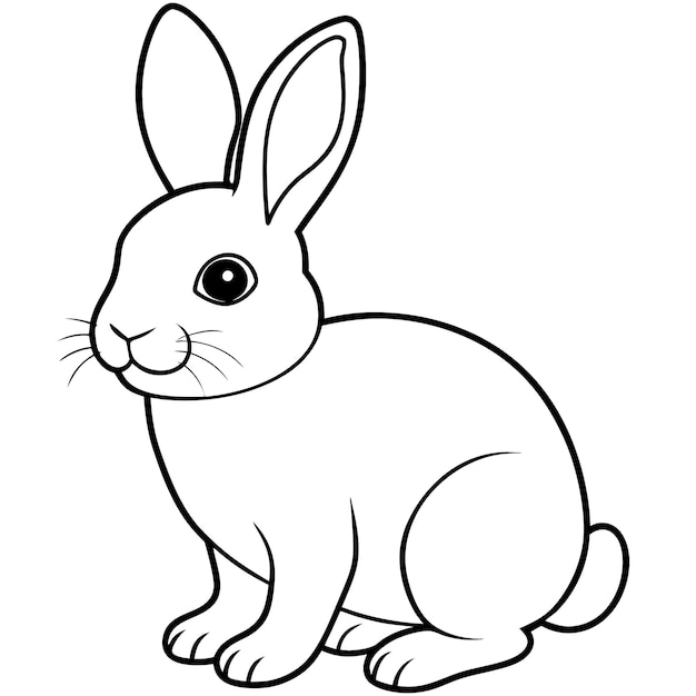 Bunny Line Art illustratie