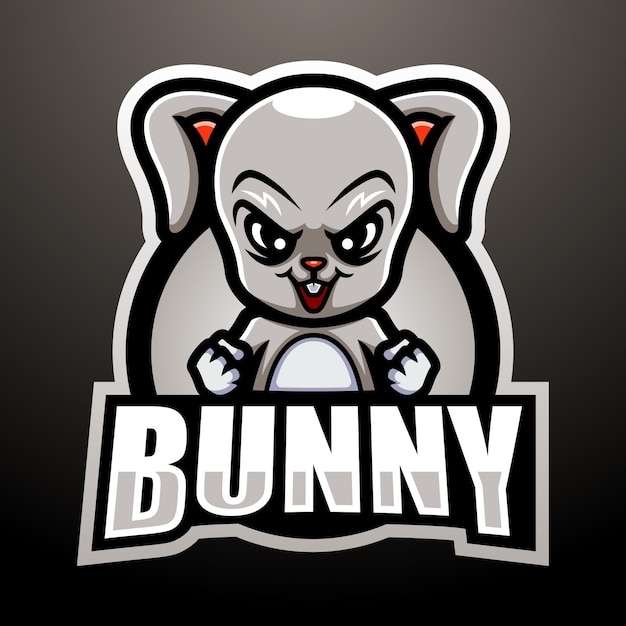 Bunny mascot esport logo design